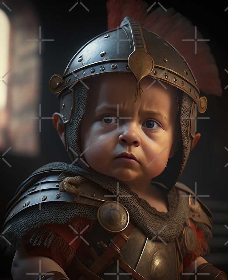 A Cute Gladiator Baby