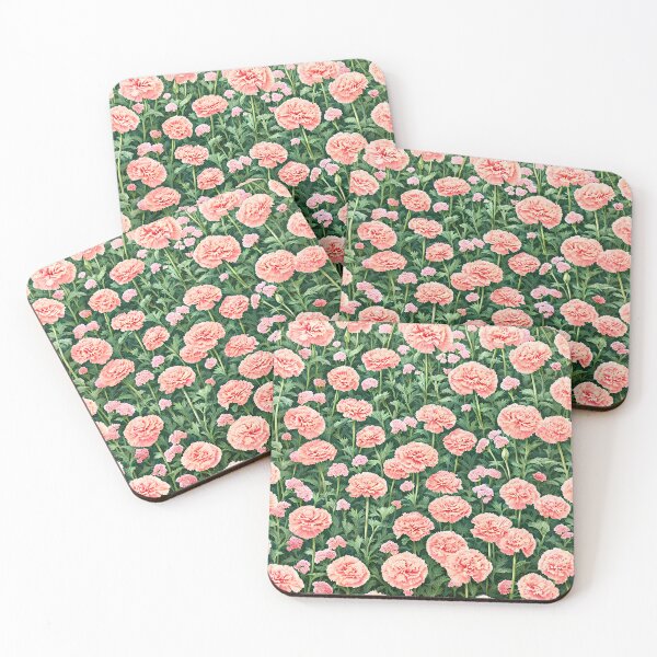 Item preview, Carnation Garden Pattern for January designed and sold by FamiliarPufferfish.