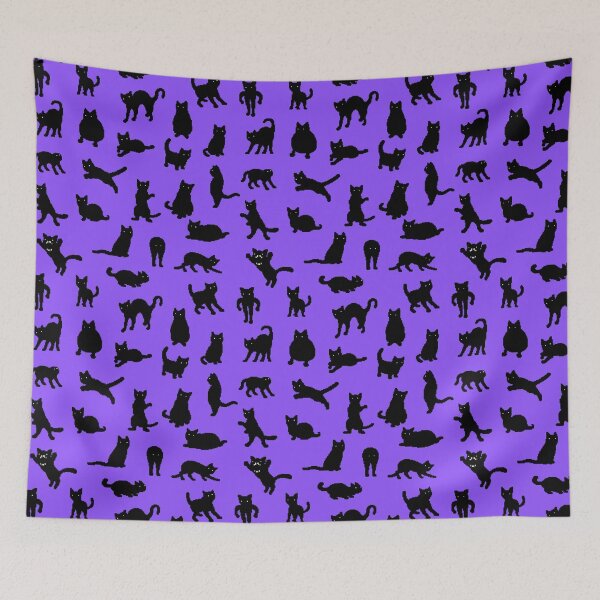 Item preview, Void Cats Pattern (Purple) designed and sold by Tofu's Pixel Art Store.