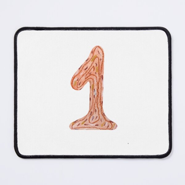 Item preview, Number one figure red textured watercolor sketch  designed and sold by Yana Mustafina | Boho Soulful Designs.