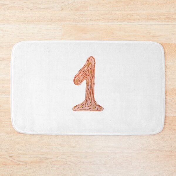 Item preview, Number one figure red textured watercolor sketch  designed and sold by Yana Mustafina | Boho Soulful Designs.