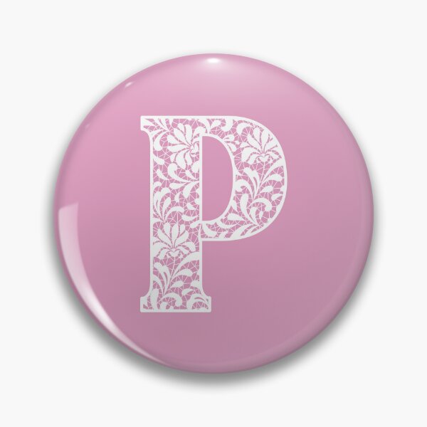 Item preview, The Letter P- White Lace Botanical Monogram designed and sold by Tasha-design.