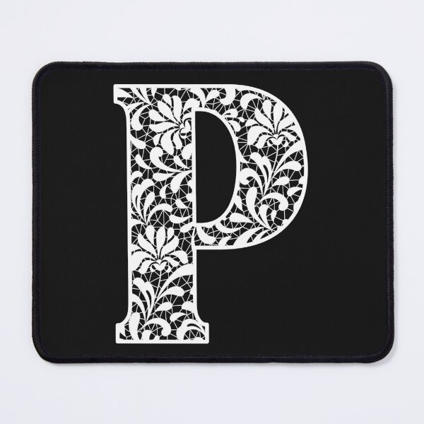 Item preview, The Letter P- White Lace Botanical Monogram designed and sold by Tasha-design.