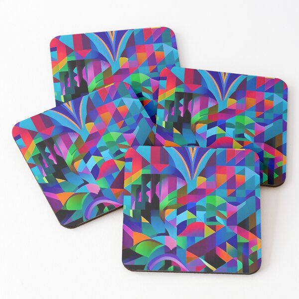 Item preview, Trendy Intricate Detailed Colorful Abstract Geometric Pattern designed and sold by CattlettArt.