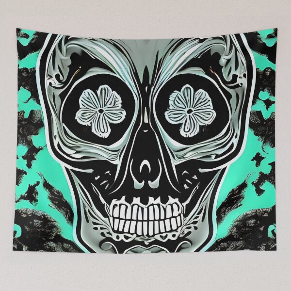 Item preview, Aesthetic Halloween Spooky Skull Artwork designed and sold by The Love Quill.