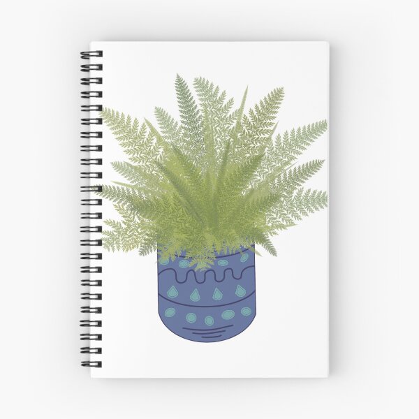 Item preview, Fern Indoor Houseplant with blue pot designed and sold by PaperieJennifer.