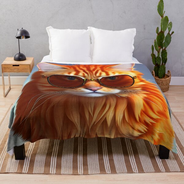 Item preview, Gato atigrado naranja - Arte digital moderno designed and sold by Ai-michiart.