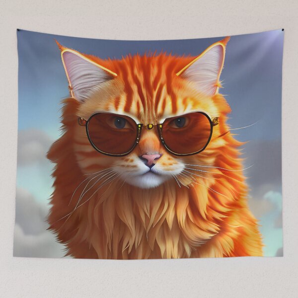Item preview, Orange Tabby Cat - Modern Digital Art designed and sold by Ai-michiart.