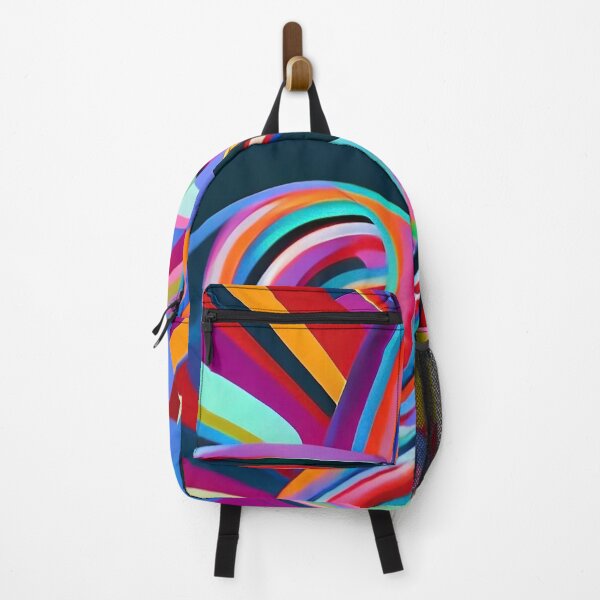 Item preview, Colorful Organic Curved Lines Abstract Geometric Pattern designed and sold by CattlettArt.