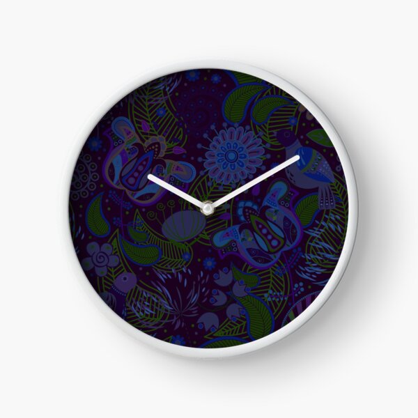 Aperçu de l'œuvre Paisley Print "Birds Garden" Aubergine Paisley Colors créée et vendue par OutshineAll.