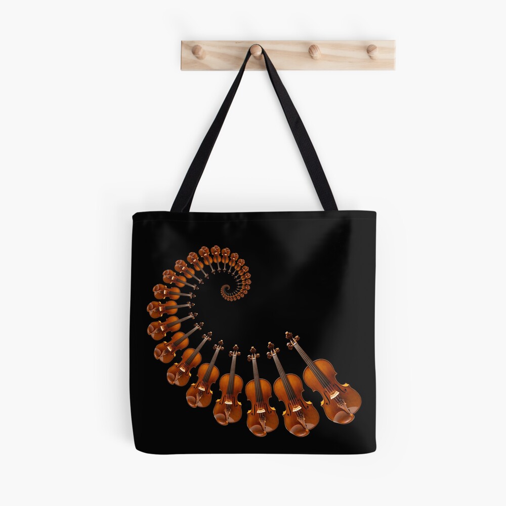 Spiral out of control with music on your Stradivarius violin | Tote Bag