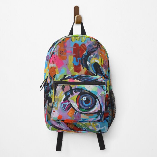 Item preview, Little In Large Abstract Face Painting | Hidden Rainbow Face Portrait | Abstract Pop Surreal designed and sold by Tyler Tilley.