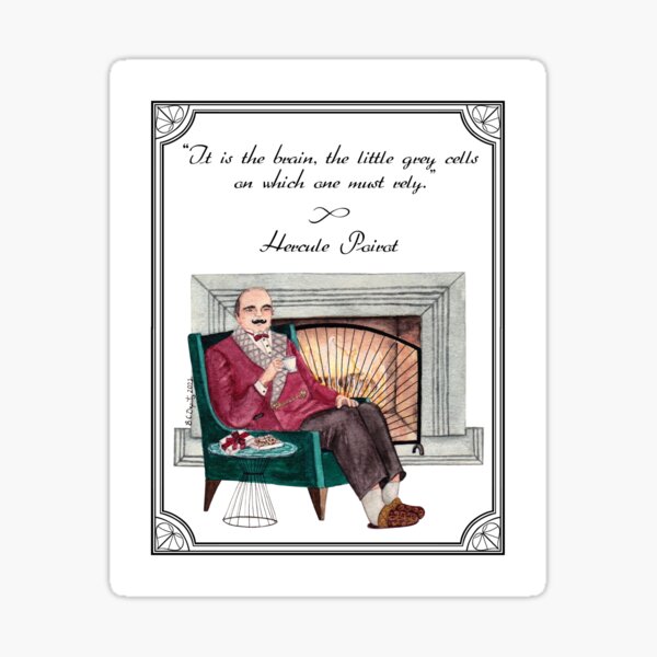 "The Chocolate Box, Agatha Christie's Hercule Poirot" Sticker for Sale