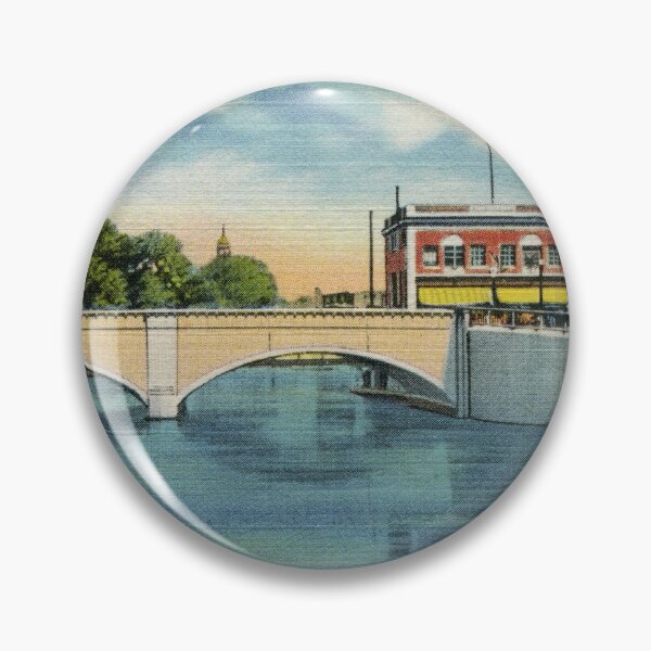 Item preview, Vintage Main Street Bridge Nashua NH designed and sold by aapshop.