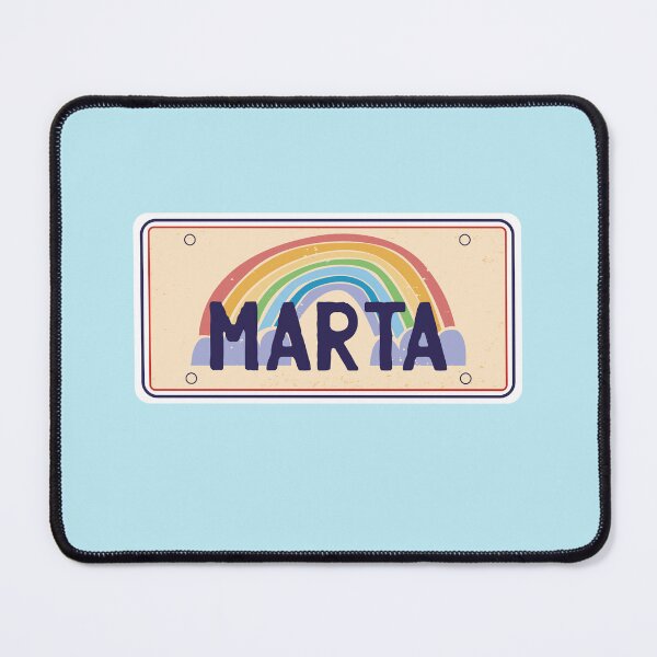 Item preview, Marta Name Rainbow Label Plate designed and sold by MrEddie10.