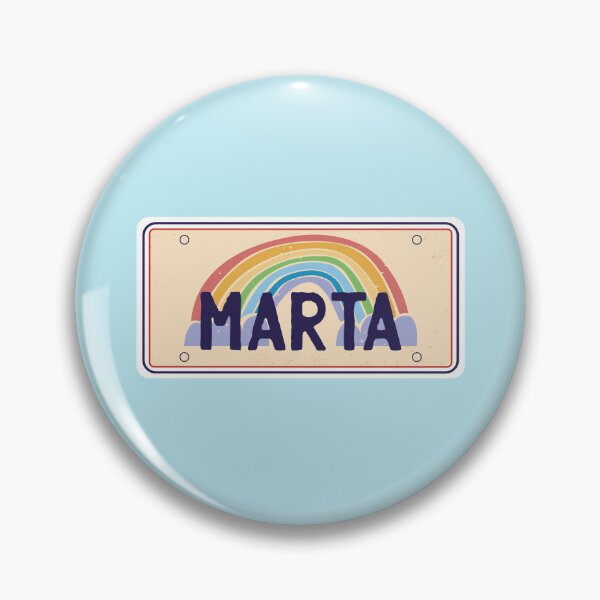 Item preview, Marta Name Rainbow Label Plate designed and sold by MrEddie10.