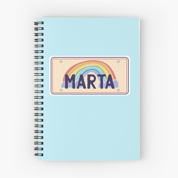 Item preview, Marta Name Rainbow Label Plate designed and sold by MrEddie10.