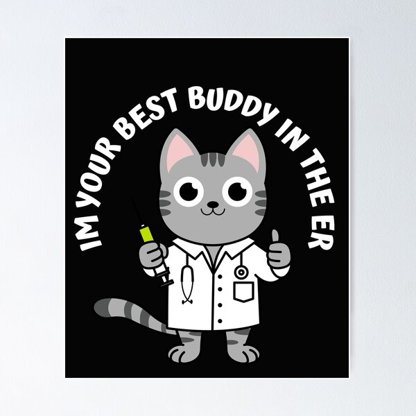 Item preview, Cat Nurse-Cat doctor-Youre best buddy in the ER designed and sold by medoutfits.