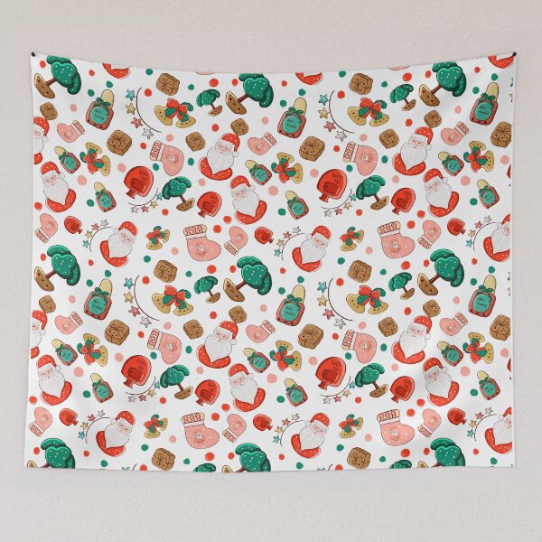 Item preview, santa themed pattern designed and sold by Nivisart-design.