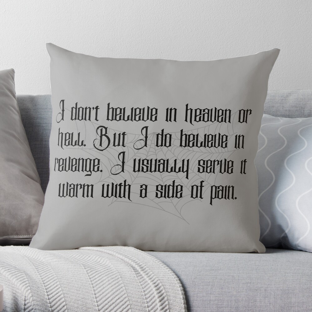 Believe throw outlet pillow