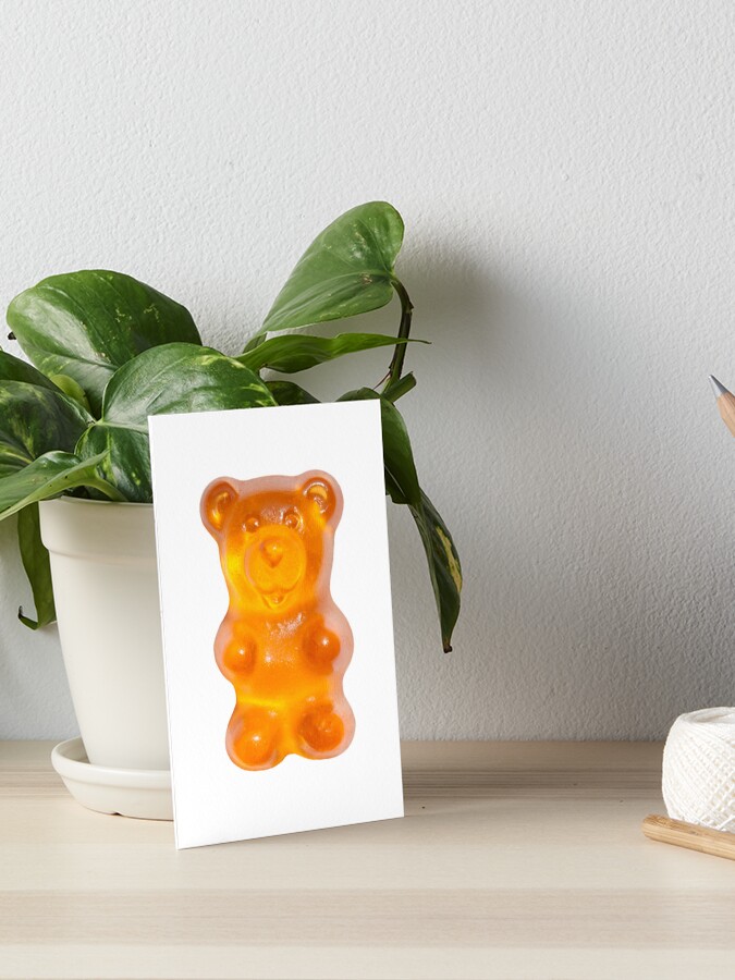 Cool Gummy Bear Art Board Print for Sale by Aurealis