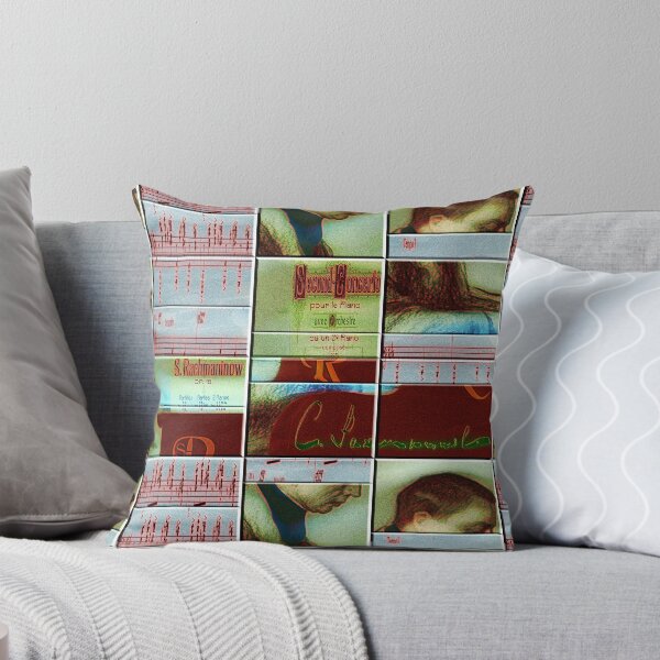 Item preview,  AMAZING PAINTING ABSTRACT PORTRAIT OF SERGEI RACHMANINOFF PIANIST MUSICIAN COMPOSER - CLASSICAL MUSIC SCORE - PATCHWORK SIGNATURE designed and sold by Ralek.