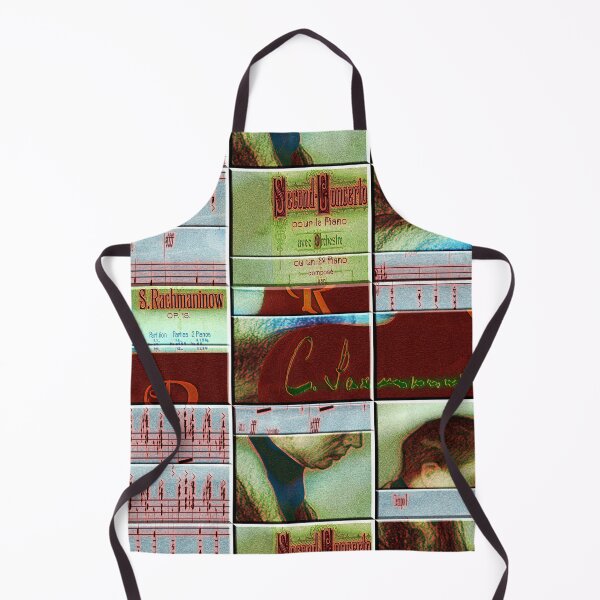 Item preview,  AMAZING PAINTING ABSTRACT PORTRAIT OF SERGEI RACHMANINOFF PIANIST MUSICIAN COMPOSER - CLASSICAL MUSIC SCORE - PATCHWORK SIGNATURE designed and sold by Ralek.