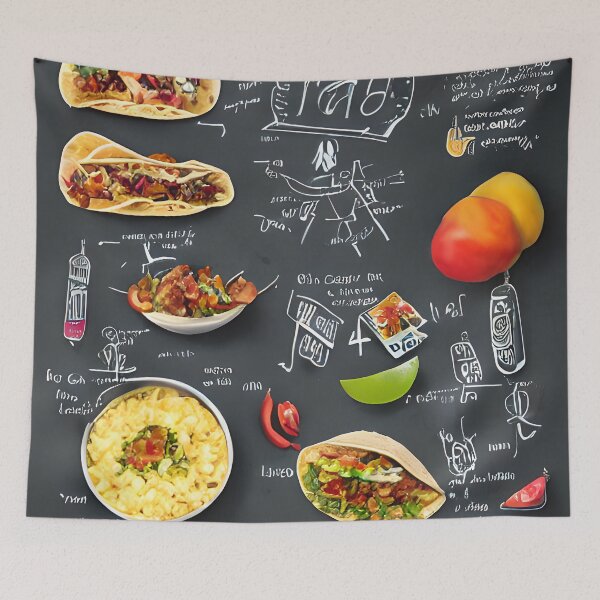 Item preview, Mexican Food Chart designed and sold by MixinMadness.