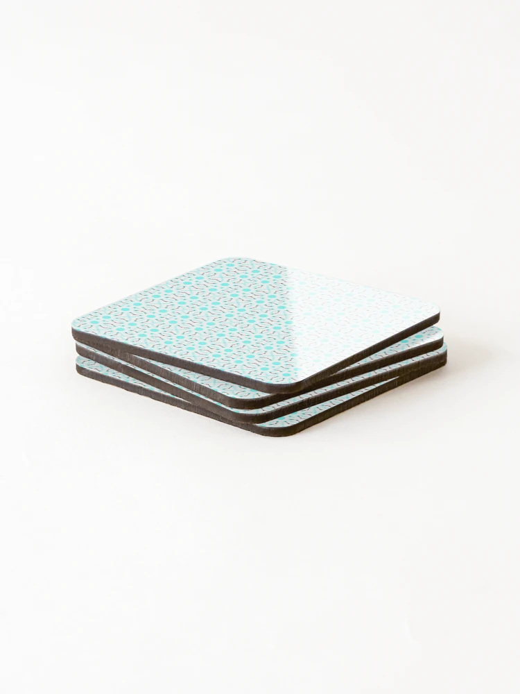 Thumbnail 4 of 5, Coasters (Set of 4), Baby blue pattern designed and sold by Work of art Shop.