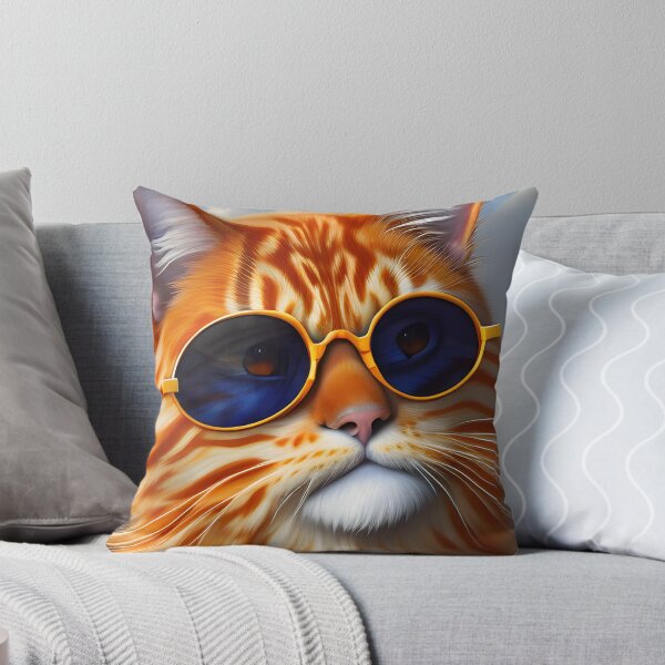 Item preview, Gato atigrado naranja - Arte digital moderno designed and sold by Ai-michiart.