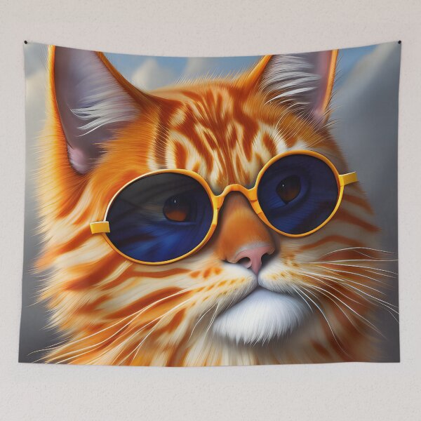 Item preview, Orange Tabby Cat - Modern Digital Art designed and sold by Ai-michiart.