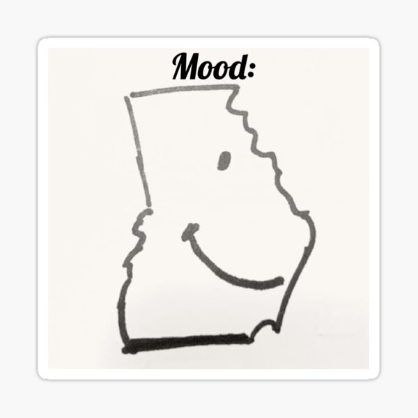 Georgia Mood Sticker