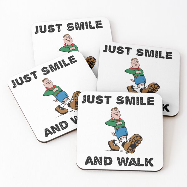 Item preview, Just Smile  smile and Walk quote designed and sold by Kakgam.