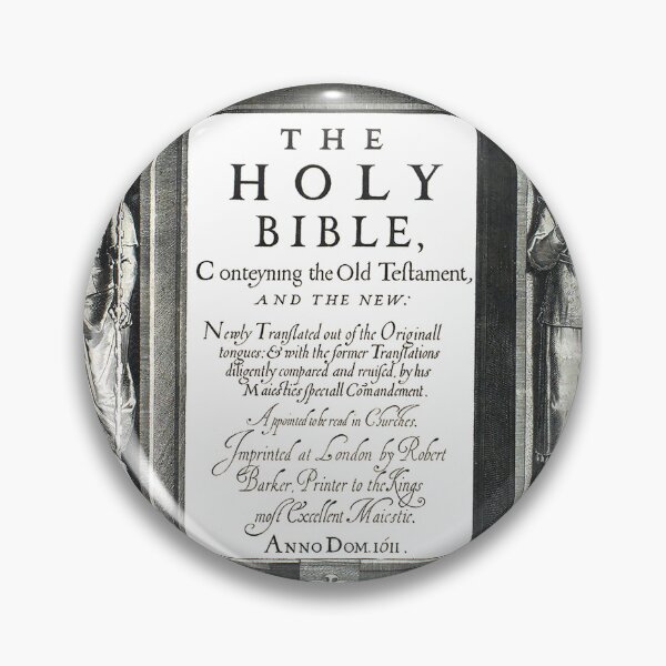 Item preview, The Holy Bible - King James' Bible 1611 on Dark Gray designed and sold by RazorsandVines.