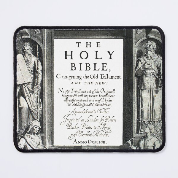 Item preview, The Holy Bible - King James' Bible 1611 on Dark Gray designed and sold by RazorsandVines.