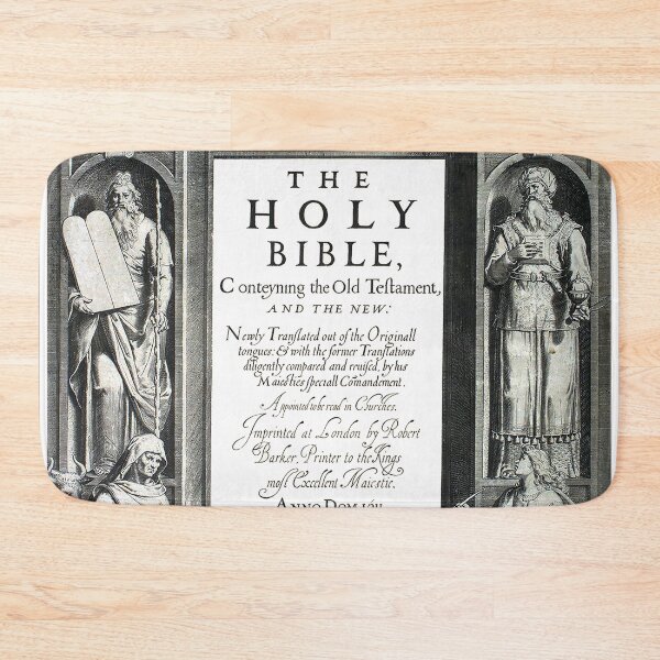 Item preview, The Holy Bible - King James' Bible 1611 on Dark Gray designed and sold by RazorsandVines.