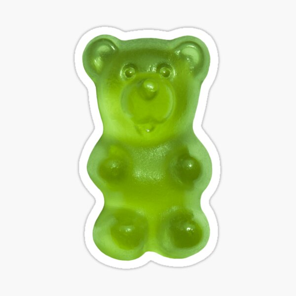 Item preview, gummy bear (green) designed and sold by mystudiocreate.