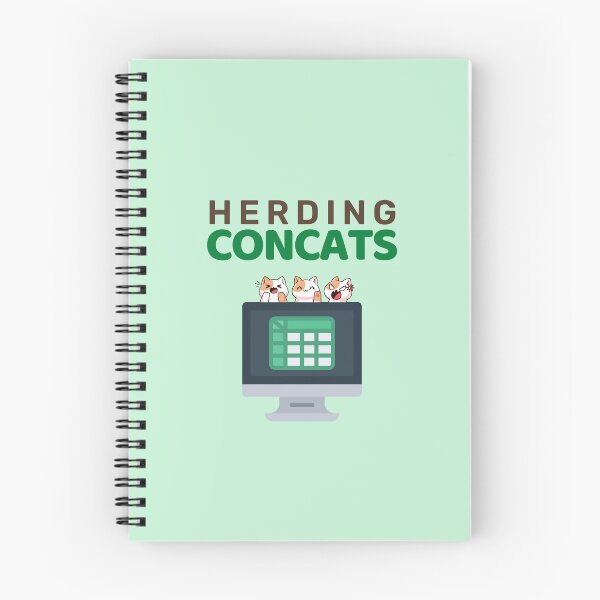 Item preview, Herding Concats Excel Joke Design designed and sold by shminoa.