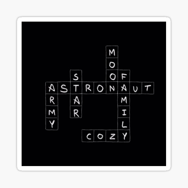 Jin - The Astronaut - Crossword Puzzle – ThisMagicShop