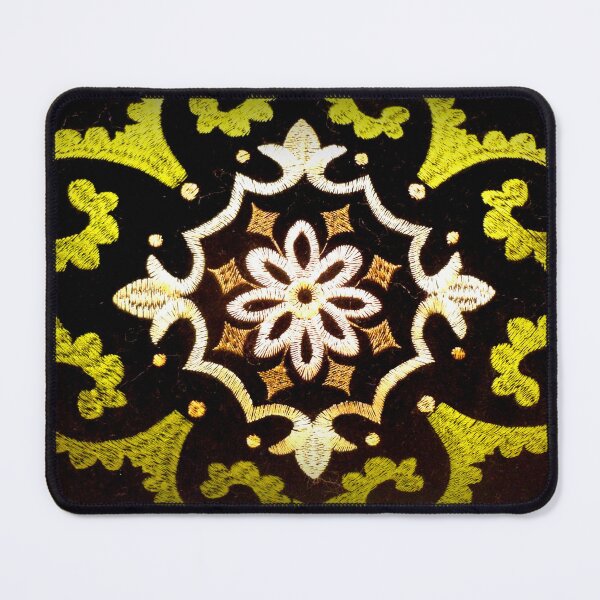 Item preview, Green, cream and nougat ornaments on black velvet designed and sold by angel1.
