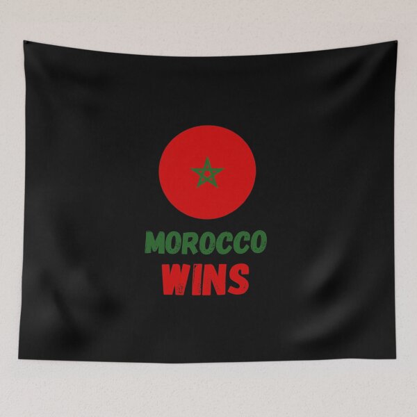 Item preview, Morocco Wins Soccer Football Cute Funny Sarcastic Gift Spain Brazil England France Croatia Argentina Netherlands T-Shirt designed and sold by EpsilonEridani.