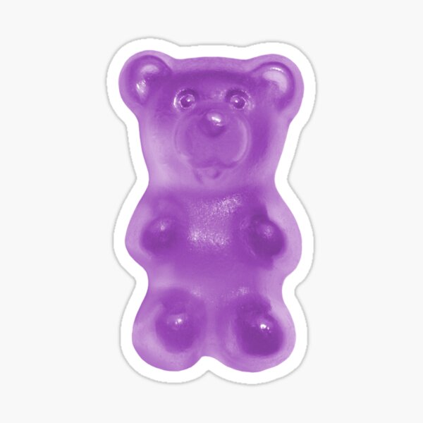 Item preview, gummy bear (purple) designed and sold by mystudiocreate.