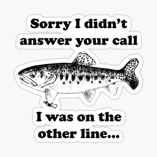 fish joke II Sticker for Sale by artsymoose