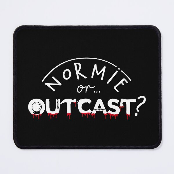 Item preview, WEDNESDAY ADDAMS NETFLIX - NORMIE or OUTCAST ? white designed and sold by KoolDsigns-FLIX.
