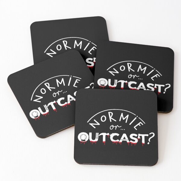 Item preview, WEDNESDAY ADDAMS NETFLIX - NORMIE or OUTCAST ? white designed and sold by KoolDsigns-FLIX.