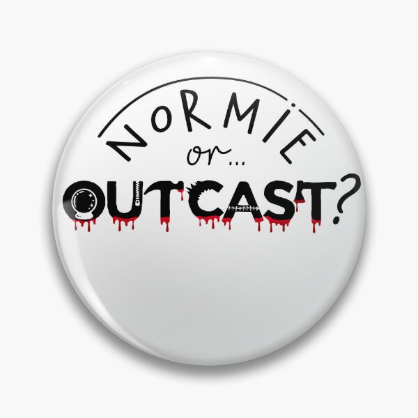 Item preview, WEDNESDAY ADDAMS NETFLIX - NORMIE or OUTCAST ? black designed and sold by KoolDsigns-FLIX.