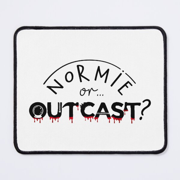 Item preview, WEDNESDAY ADDAMS NETFLIX - NORMIE or OUTCAST ? black designed and sold by KoolDsigns-FLIX.