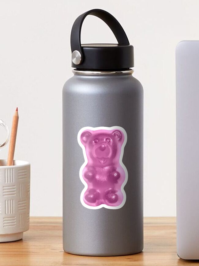 Thumbnail 1 of 3, Sticker, gummy bear (pink) designed and sold by mystudiocreate.
