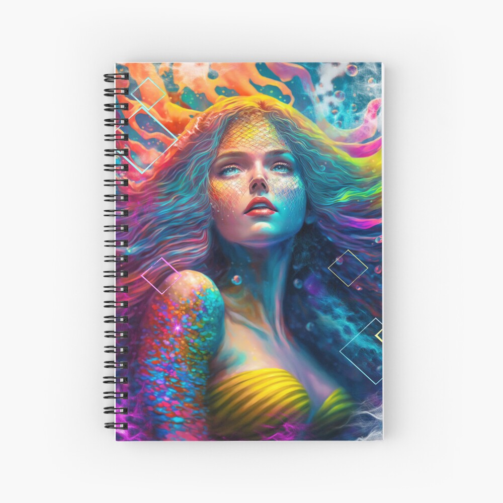 Ocean Glam Spiral Notebook For Sale By Digital Castle Redbubble