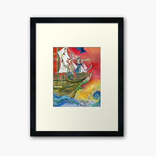 Pirate Ship Framed Art Print